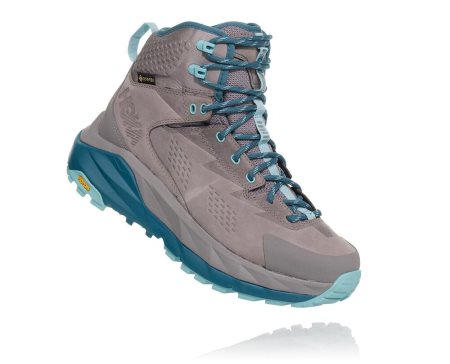 Hoka One One Kaha Gore-tex Ženske Pohodniški Čevlji Siva / Svetlo Turkizna SI-357984I